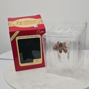 Vintage Heirloom Carlton 3rd In Series Ice Pals Moose Mouse Christmas Ornament